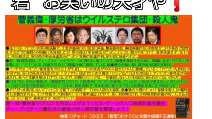 💘 非承認薬「アビガン」個人輸入中止にパニクるリチャードコシミズ独立党員たち!(爆)