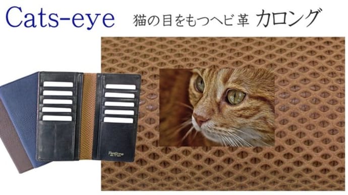 フィッティングウォレット『キャッツアイ Cat’s-eye(カロング)』3色、お得な予約販売は3月31日まで