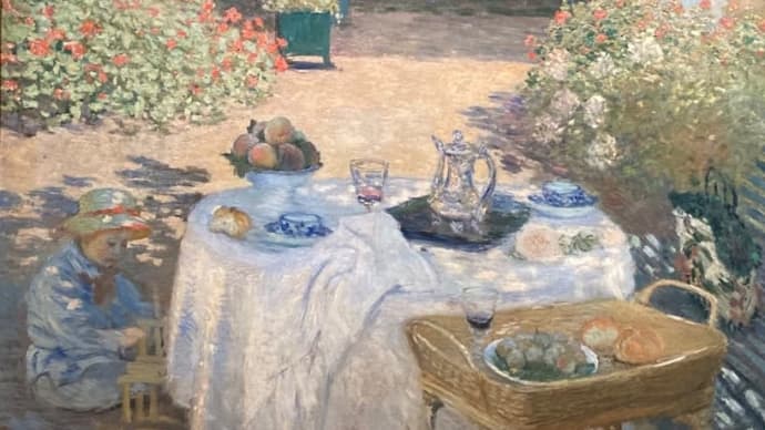 子供のためのオルセー美術館(6)モネ・お昼ごはんのあとで 麦わらぼうしのジャン・モネ