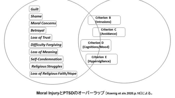 PTSDと(m)TBI((軽度)外傷性脳損傷)、MI(道徳的負傷:モラルインジャリー)(9) ~モラルインジャリーとPTSD~
