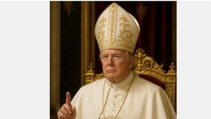 ◆トランプ大統領「信者は気に入っている」ローマ教皇模した合成画像投稿への冒涜批判もどこ吹く風