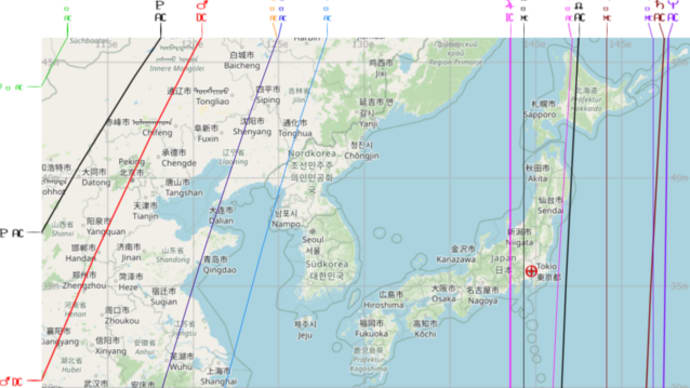 5月13日 蠍座満月の地図