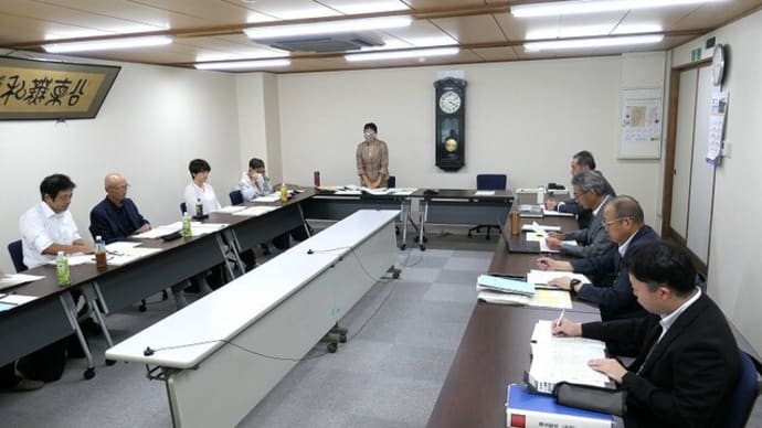 議会社会文教常任委員会&上生坂上空からの風景