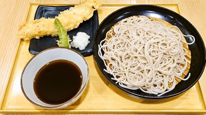 小諸そば(茅場町店)で穴子天せいろ+麺大盛(2023年7月12日)