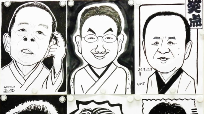 切り絵風に白黒似顔絵