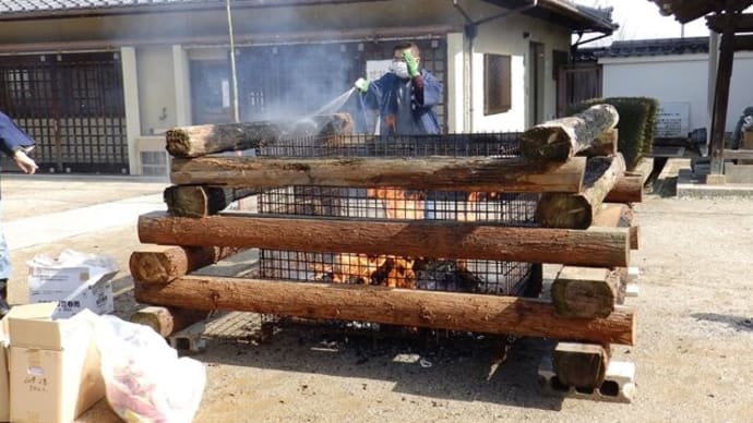 久米田寺の節分行事に行く