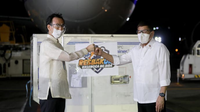 日本政府はフィリピンへワクチンを寄贈