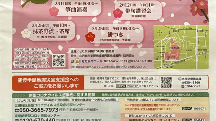 第45回「せたがや梅まつり」が羽根木公園にて開催されます(2月10日〜3月4日)