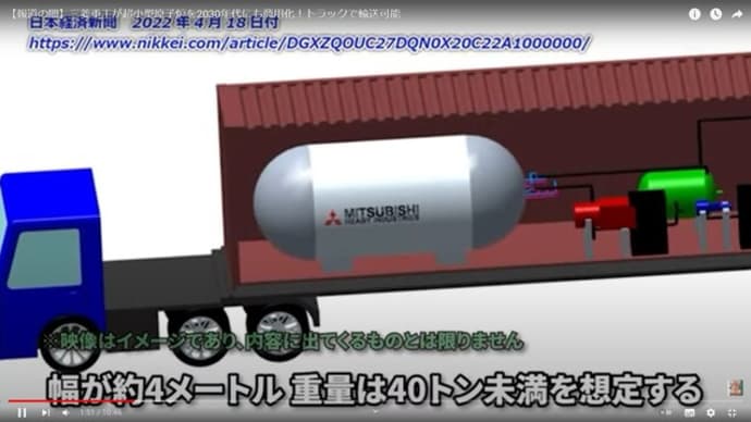 超小型原子炉との報に懸念を深める