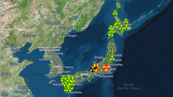 【地震・噴火フラグ】放射線濃度「北陸」「関東」。「満月」の影響、巨大地震。