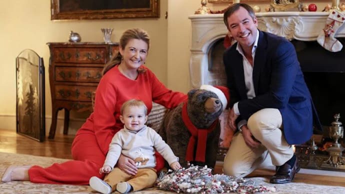 ギョーム公太子家からのクリスマス・グリーティング写真