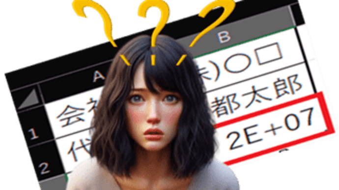 Excelで数値を入力したとき「2E+07」等と表示されてしまったことありませんかぁ~!?