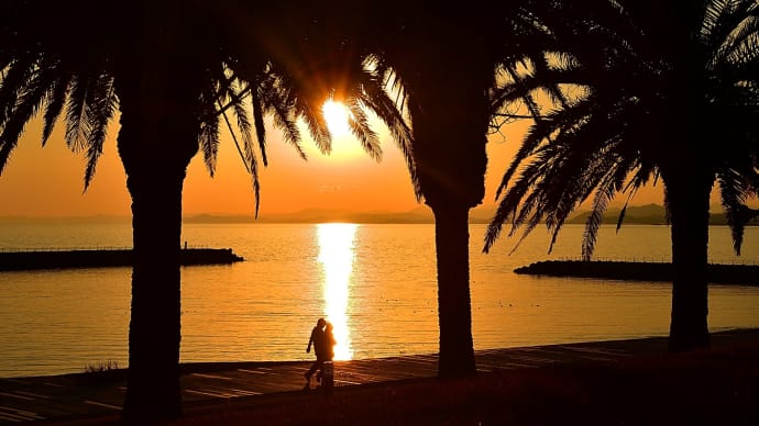 ヤ・シィパークの夕日