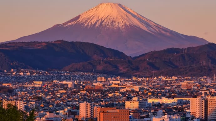 15/Dec 朝焼けの富士山と紅葉とルリビタキとイカルとシロハラとカワセミ