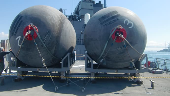 おおすみ型輸送艦 艦艇公開で見た「防舷材」