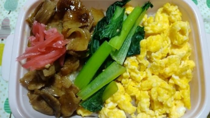 三色丼弁当
