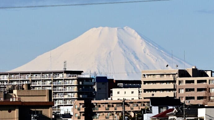 03月02日 真っ白な富士山が良く見えた。