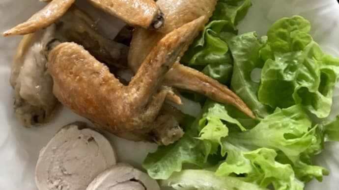 塩鳥手羽焼き、昔ながらのおつまみ〈英訳付〉