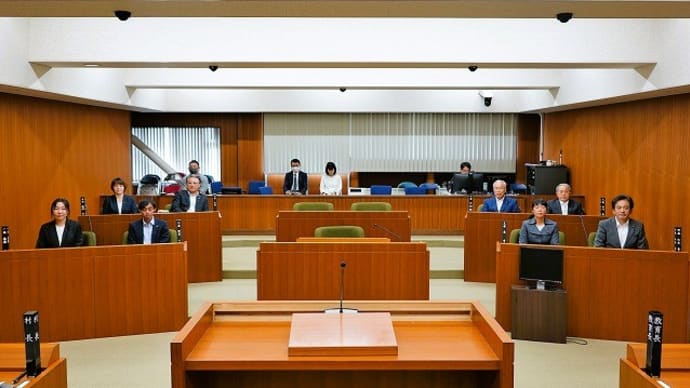 生坂村議会第2回臨時会&全員協議会&大日向上空からの風景