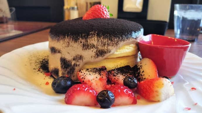初めてのさかい珈琲の帯広店_期間限定フォンダンショコラパンケーキ☕十勝グルメ