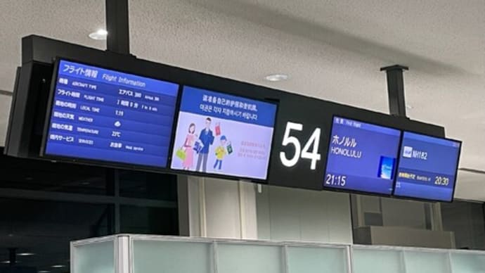 ハワイ旅行記2024④機内へ