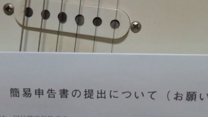 国民健康保険簡易申告書を送付してきたんだね：D