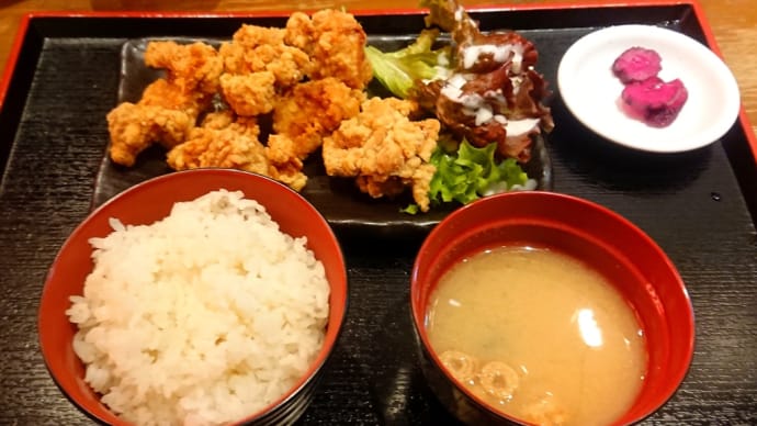 水炊き・焼鳥 とりいちず酒場/ランチ:唐揚げ定食@渋谷新南口店