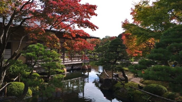 由志園で紅葉狩り1