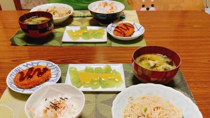 晩ご飯(3日分)とお弁当&8月生まれのお誕生日会