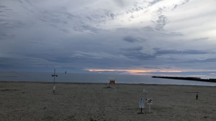 遊佐町の西浜海水浴場