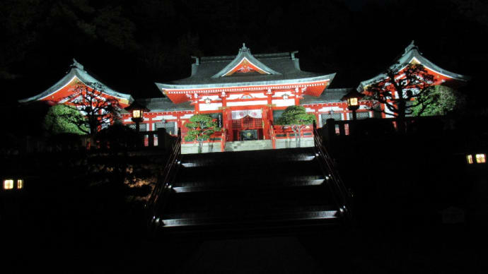 ライトアップに映える！縁結びの神様をお祀りしている織姫神社！最近では恋人の聖地とか！
