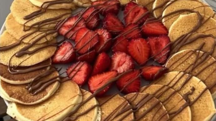 おやつに美味しいパンケーキ