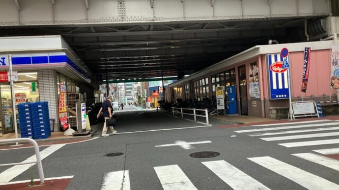 早朝の御徒町駅周辺