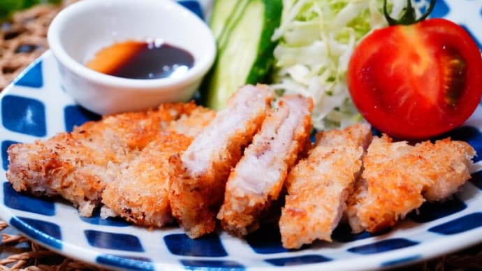 とんかつ&大根とかにかまのわさびマヨあえ