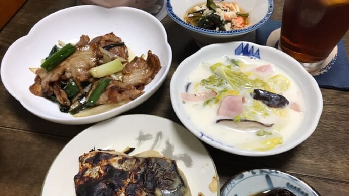 煮物、焼き物、炒め物、んで酢の物♪