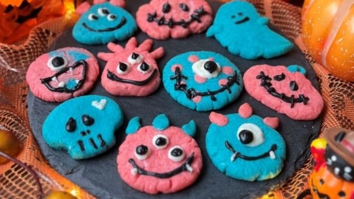 ハロウィンキットでクッキー作り