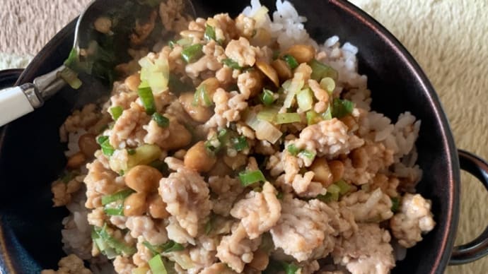 納豆丼♪作りました～(^-^)v