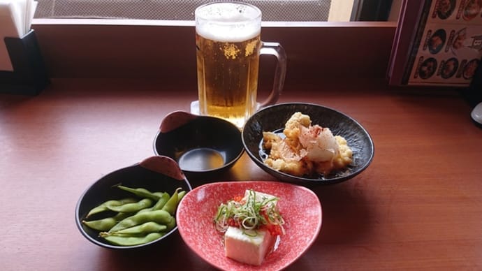「今年最後の「あぐろの湯」!!「生ビール大」ちょい飲みセット」!!