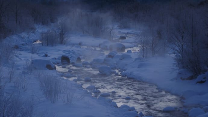 白馬.....松川の朝景