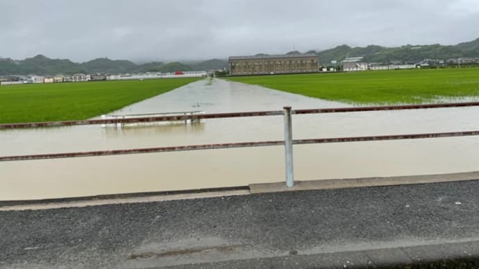 武雄市へ災害調査へ。