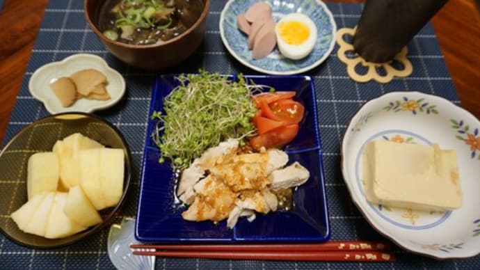 むね肉のピリ辛ごまだれ