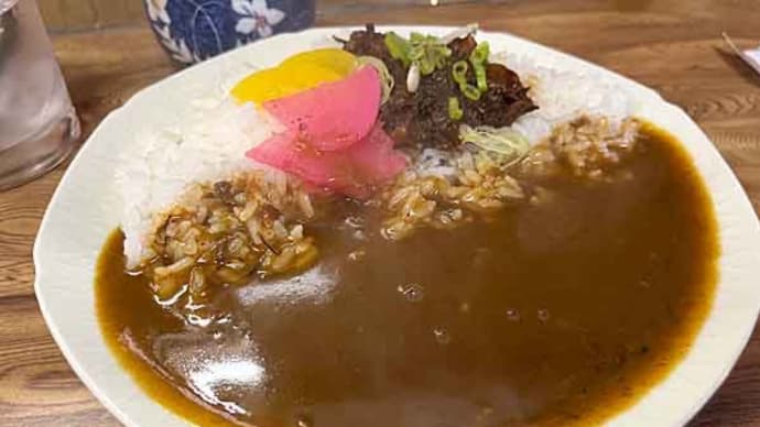 華麗なるまち稲沢!③ 「居酒屋 ふたみ食堂」の牛すじどて煮カレー!