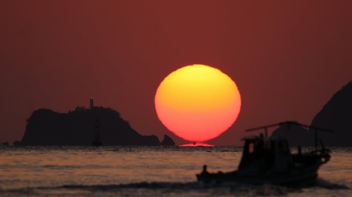 2021年04月19日(月) 赤松遊園地のダルマ夕陽6回目