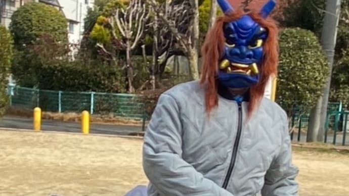ビーバー隊 隊集会 節分 赤鬼・青鬼参上