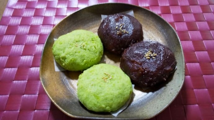 冷凍枝豆で「ずんだおはぎ」