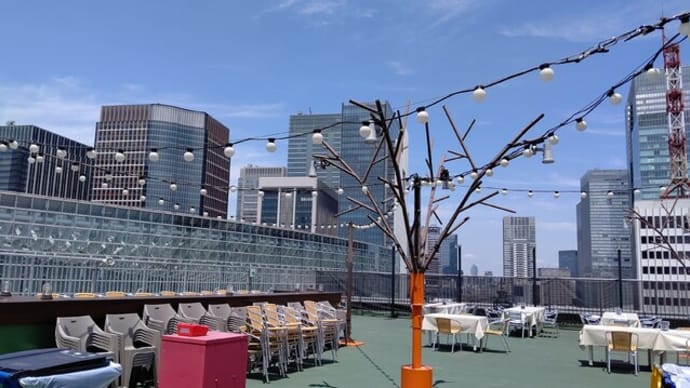 銀座スカイビアテラスでランチ
