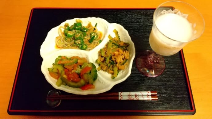 熊本県産食材の夕食と熊本のお酒