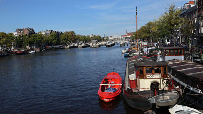 オランダ　アムステルダム　アムステルダム運河