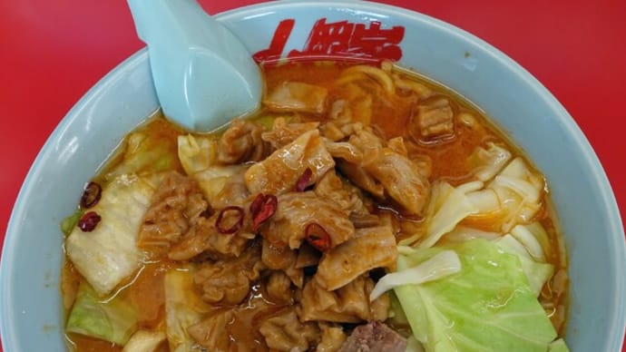 【限定 ファイナル】もつ味噌ラーメン@山岡家 手稲店