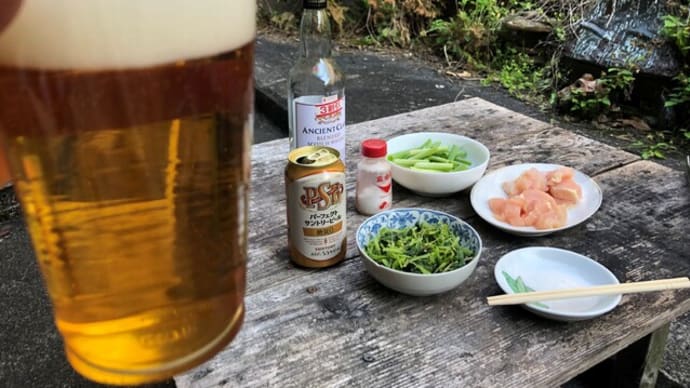 昨日は、庭晩御飯